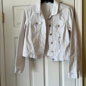 White jean jacket